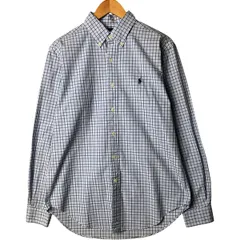古着 ラルフローレン Ralph Lauren CLASSIC FIT ギンガムチェック 長袖 ボタンダウンチェックシャツ メンズM相当/eaa574094