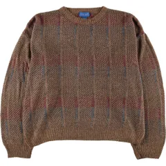 古着 タウンクラフト TOWN CRAFT 総柄 アクリルニットセーター メンズXL相当/eaa584933のサムネイル