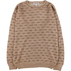 古着 ピエールカルダン Pierre Cardin 総柄 ニットセーター カナダ製 メンズS相当/eaa583022