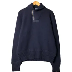 古着 ラルフローレン Ralph Lauren POLO by Ralph Lauren ハーフジップ ショールカラー ウールニットセーター メンズL相当/eaa589521