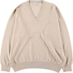 古着 バーバリー Burberry's BURBERRY LONDON Vネック メリノウールニットセーター 8 メンズXL相当/eaa588550