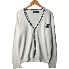 古着 ラルフローレン Ralph Lauren POLO by Ralph Lauren ケーブル編み コットンニットカーディガン メンズL相当/eaa583445
