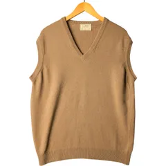 古着 80年代 エルエルビーン L.L.Bean Vネック ウールニットベスト USA製 メンズL相当 ヴィンテージ/eaa592092