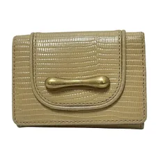 TOFF&LOADSTONE(トフアンドロードストーン) 3つ折り財布 - ベージュ レザー