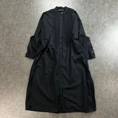 ZARA ザラ 長袖 シャツ ポプリン ワンピース ピンタック スタンドカラー ドルマンスリーブ ブラック 黒 レディース