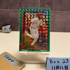 2025 Topps Chrome Jeimer Candelario 57/99 Cincinnati Reds Green Refractor カード
