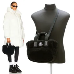 6 MONCLER モンクレール 5L00016 M3189 MINI CARADOC ブラック トートバッグ ショルダーバッグ