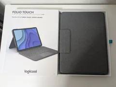 【極美品】ロジクール FOLIO TOUCH for iPad Pro 第1世代、第2世代、第3世代、第4世代用 英語版 　（グレー)