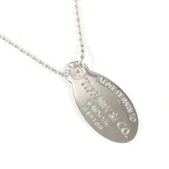 ティファニー ネックレス オーバル タグ リターントゥ  シルバー