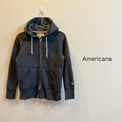 USED【Americana】Double zip Hoodie / NAVY / Mサイズのサムネイル