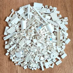 レゴ 正規品 中古 まとめ売り 約700g 白 大量 レゴブロック【管理番号：2985】