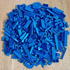 レゴ 正規品 中古 まとめ売り 約700g 青 大量 レゴブロック【管理番号：2986】