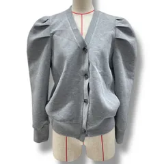 新品 未使用 タグ付き ELFRANK エルフランク ショルダーギャザーVネックカーディガン パワーショルダー タック 羽織り 長袖 ef-fu-630 灰色 グレー フリーサイズ レディース 春 秋 ゴーゴー古着マルイ北千住店 5 No.1556