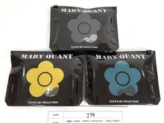 MARY QUANT マリークヮント マリクワ ジャガードビッグデイジーカラータイツ ブラック イエロー グリーン 80デニール M-Lサイズ レッグウェア 新品未使用 計3点セット 【J98】