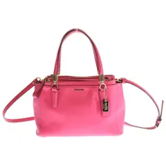 COACH (コーチ) 2WAYハンドバッグ ショルダーバッグ ゴールド金具 ピンク レザー 30402