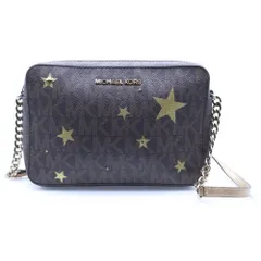 MICHAEL KORS (マイケルコース) ショルダーバッグ ミニバッグ PVC ブラウン ゴールド金具