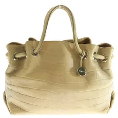 FURLA (フルラ) トートバッグ ハンドバッグ ベージュ ゴールド金具 レザー