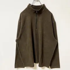 古着 used　OLD NAVY オールドネイビー　長袖ハーフジップフリースジャケット　ハイネックブルゾン　茶色　XLサイズ