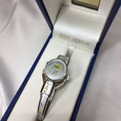 S [Antique] Andre Mousse Bangle Watch Women's Wristwatch Accessory