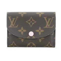 LOUIS VUITTON ルイ・ヴィトン ポルトモネ・ロザリ モノグラム コインケース ミニ財布 M62361 レディース キャンバス レザー 中古