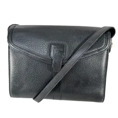 ■バーバリー■ショルダーバッグ■レザー■ブラック系■チェック■J0798