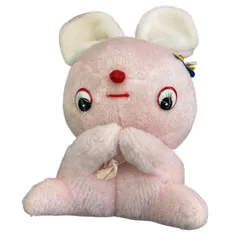199990 現状品 SAN-EI TOYS サンエートイ 昭和レトロ うさぎ ピンク 