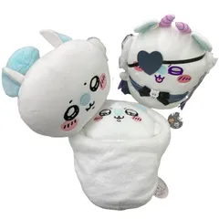 186001 ちいかわ モモンガ BIGぬいぐるみ 美品 おくるみ あくまなBIG 3点まとめ売り