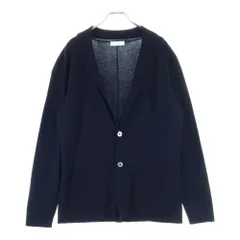 Cruciani (クルチアーニ) シルク混 カシミヤ ニット シェルボタン 2B テーラードジャケット ネイビー CU19.020のサムネイル