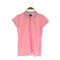 ポロ ラルフローレン POLO RALPH LAUREN キッズ ポロシャツ 半袖 ロゴ刺繍 L 12-14 ピンク /MY ■OS
