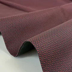 お召し 正絹 亀甲 赤地の粋な色味 袷 着物 MK-3198