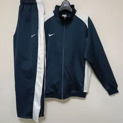 NIKEナイキ上下セットアップジャージパンツネイビーホワイトトップスサイズLボトムスM