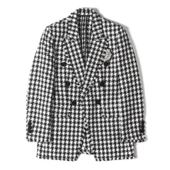 BALMAIN バルマン ジャケット ブラック ホワイト 黒白 サイズ:52 | エンブロイダリー付き ツイード ダブルブレスト ピークドラペル 1B ジャケット | アウター ブレザー 上着【メンズ】【中古】のサムネイル