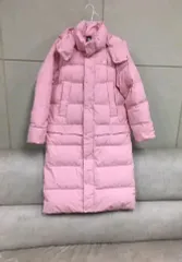 le coq sportif ルコックスポルティフ ベイビーピンク ダウンジャケット ロング丈 ダウンジャケット (ドライ完了)