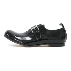 【美品】COMME des GARCONS コムデギャルソン ブラック 黒 サイズ:23.0cm | エナメル レザー ストラップ シューズ | フラット ラウンドトゥ ベルト | 日本製 ブランド 靴【レディース】【中古】のサムネイル