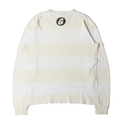 GOOD ENOUGH グッドイナフ Tシャツ ホワイト アイボリー 白 | 90s サークルGロゴ ボーダー ロングスリーブ Tシャツ | 長袖 トップス ロンT【メンズ】【中古】のサムネイル