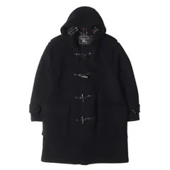 BURBERRY バーバリー コート ネイビー 紺 | 90s - 00s 裏地チェック メルトン ダッフルコート MADE IN ENGLAND | アウター 上着【メンズ】【中古】