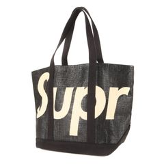 supreme Raffia Tote Bag ブラック - メルカリ