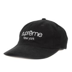 Supreme シュプリーム キャップ ブラック 黒 | クラシックロゴ刺繍 6パネルキャップ Classic Logo 6-Panel 【メンズ】【中古】