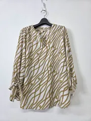 MICHAEL KORS マイケルコース チェーン柄ブラウス Chain Print Blouse レディース M 新品タグ付きのサムネイル