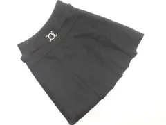 PeytonPlace ペイトンプレイス ウール混 ベルト付 ミニ スカート sizeM/黒 ◇■ レディース