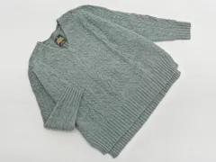 URBAN RESEARCH DOORS アーバンリサーチドアーズ ウール混 ケーブル編み ニット セーター sizeONE/緑 ◇■ レディース