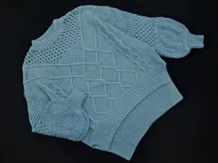 Viaggio Blu ビアッジョブルー デザイン ニット セーター sizeM/水色 ◇■ レディース