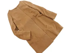 INDIVI インディヴィ ウール混 ノーカラー コート size40/ベージュ ◇■ レディース