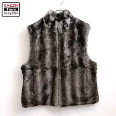 00s リバーシブル フェイクファー ベスト レディース 表記XLサイズ