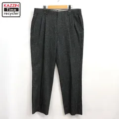 80s USA製 vintage 2タック ウール スラックスパンツ メンズ Lサイズ相当