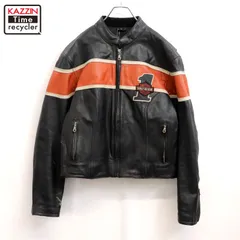 00s HARLEY DAVIDSON レーシング レザージャケット メンズ 表記Lサイズ