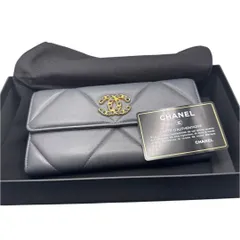 CHANEL シャネル19 ディズヌフ　フラップロングウォレット 長財布