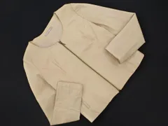 LAUTREAMONT ロートレアモン やぎ革 レザー ノーカラー ジャケット size2/ベージュ ◇■ レディース