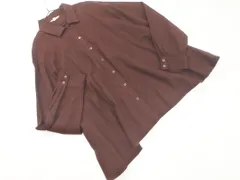 studio CLIP スタジオクリップ オーバーサイズ シャツ sizeL/ダークブラウン ◇■ レディース