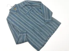 ARAMIS アラミス ストライプ 長袖 シャツ sizeM/青緑 ◇■ メンズのサムネイル